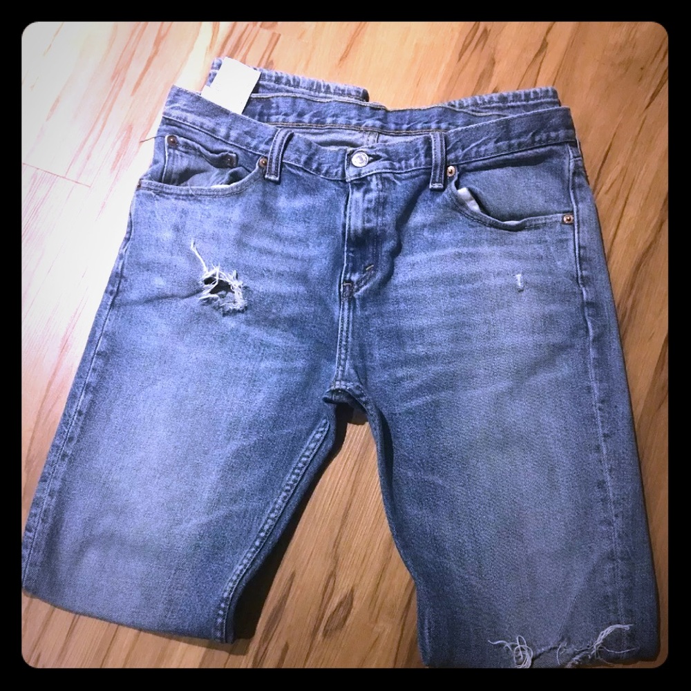 Mens Levi’s distressed Jean 33x34 - Picture 1 of 4